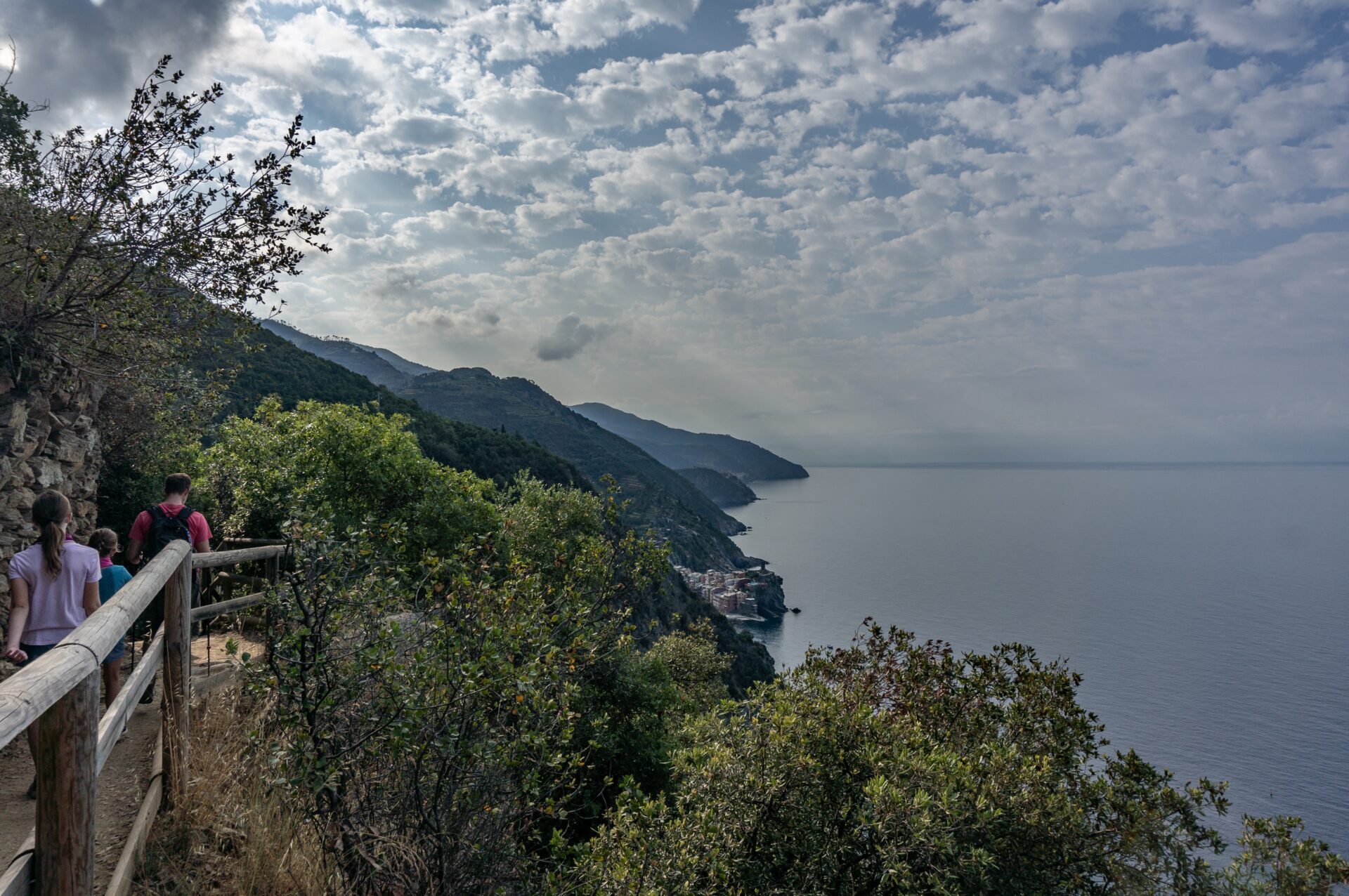 Hiking the trail in Cinque Terre