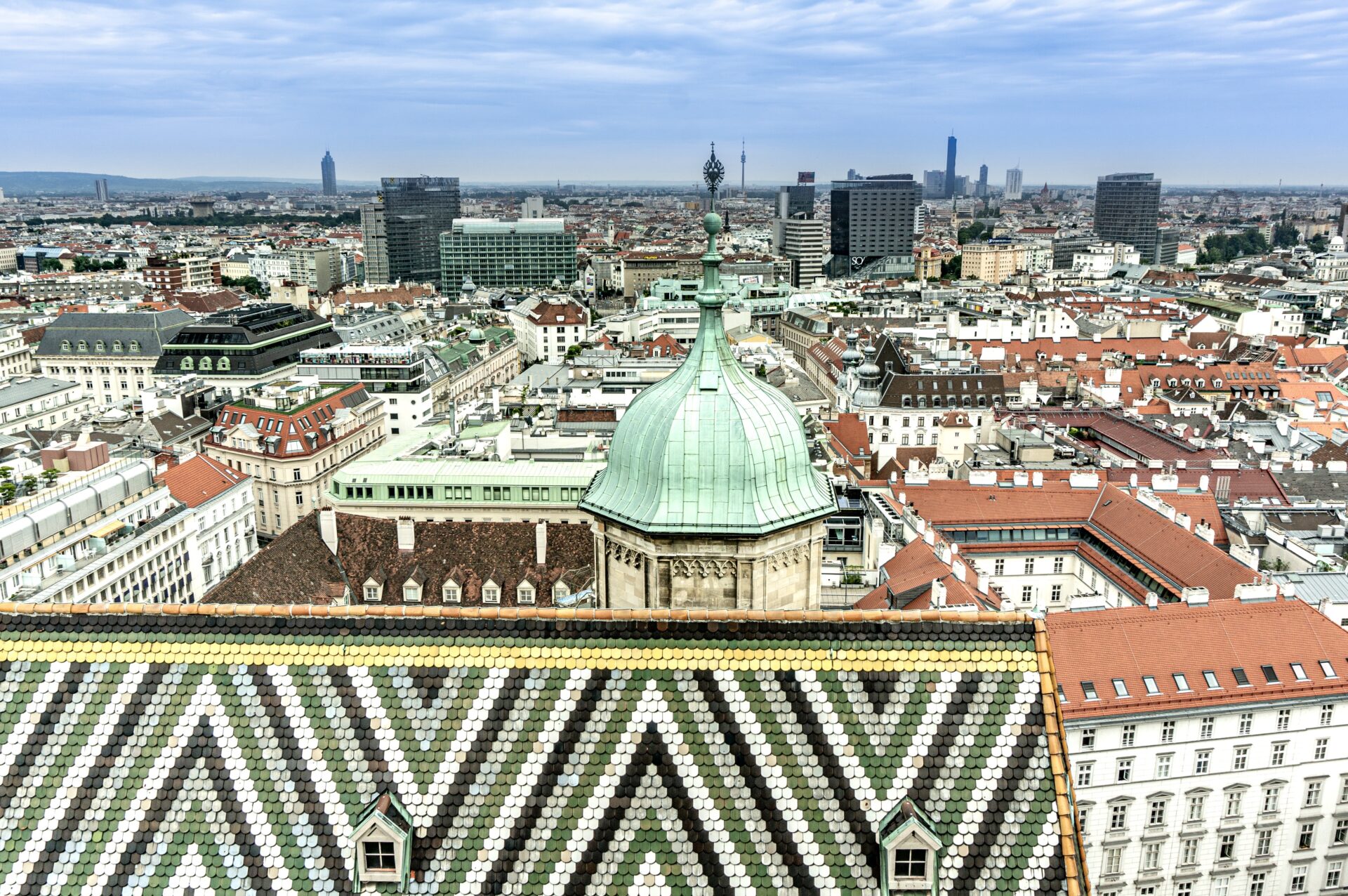 View from St Stephens Cathedral Bell Tower