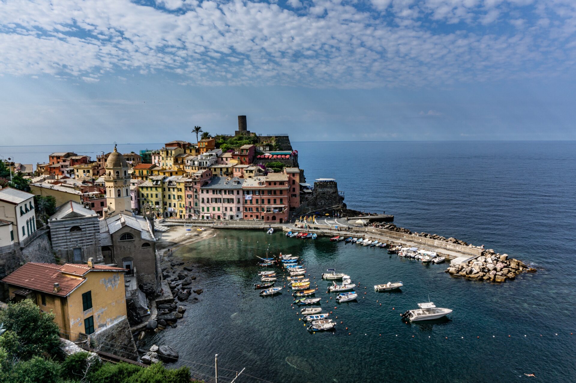 View of Vernazza from the trail